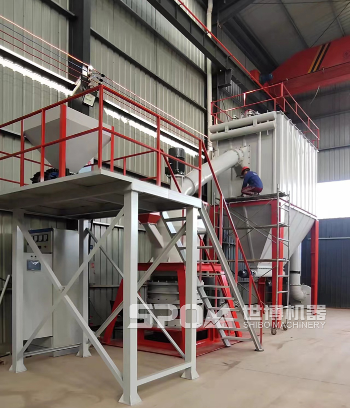 超細磨粉機工作現場 超細磨粉機工作現場