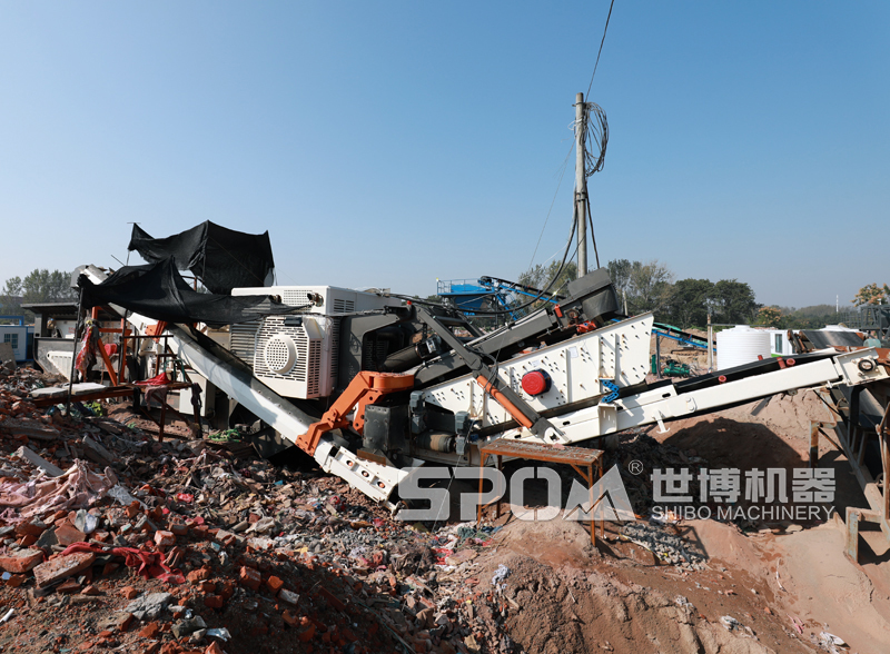 建筑垃圾破碎回收處理現場 建筑垃圾破碎回收處理現場