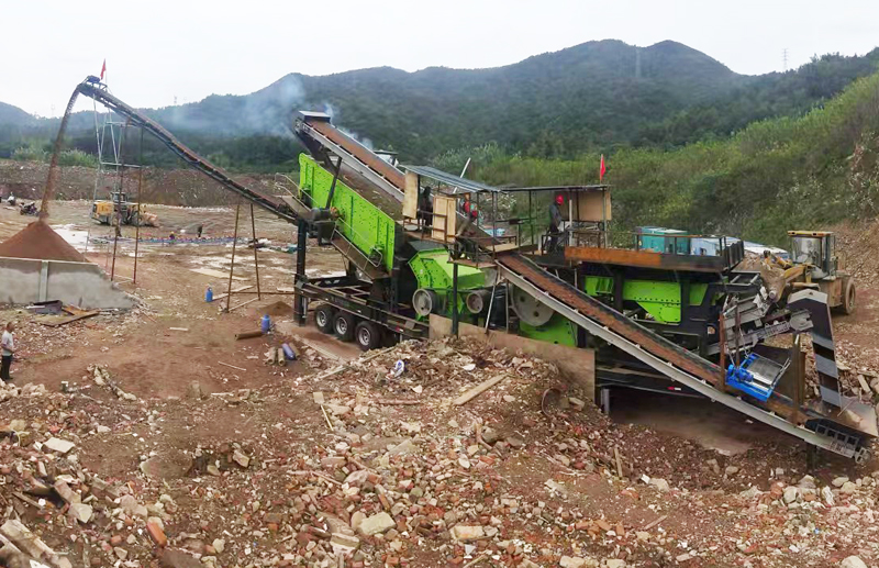 建筑垃圾粉碎現場 建筑垃圾粉碎現場