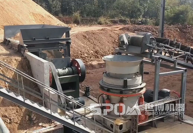 250噸的花崗巖碎石生產線 250噸的花崗巖碎石生產線